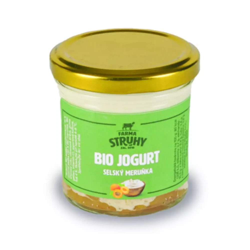BIO selský jogurt Meruňka Farma Struhy