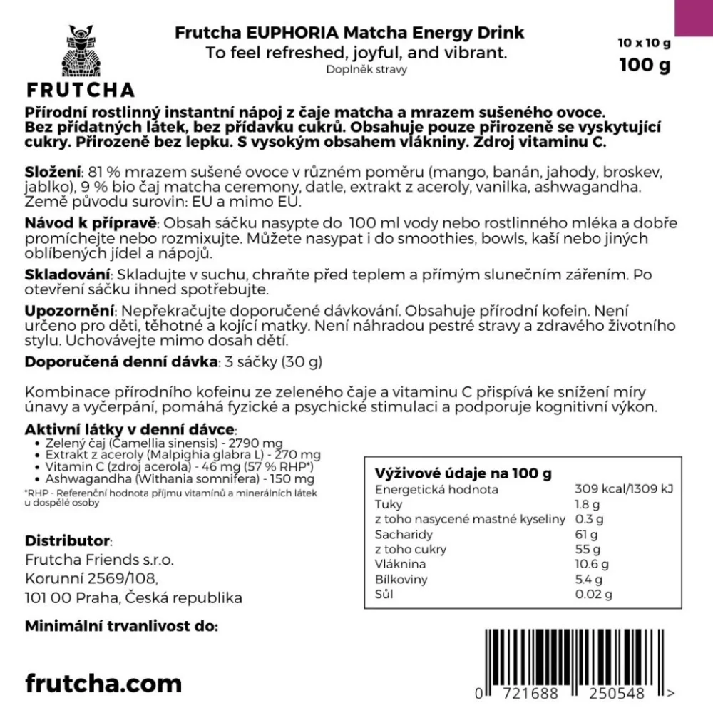Frutcha Euphoria, 1 sáček 10 g
