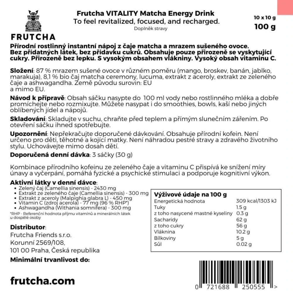 Frutcha Vitality, 1 sáček 10 g