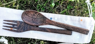 Ebenová vidlička, 16 cm
