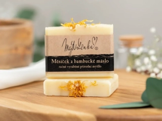 Přírodní měsíčkové mýdlo Měsíček a bambucké máslo, 95 g