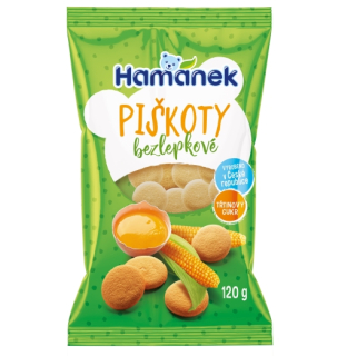 Bezlepkové piškoty HAMÁNEK 120g