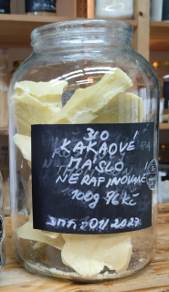 BIO nerafinované kakaové máslo Dominikánská Republika bio