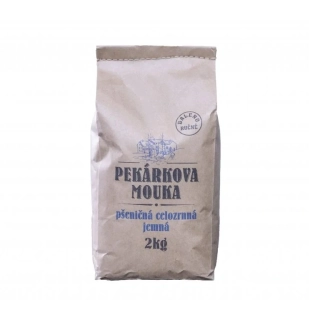 Pekárkova mouka pšeničná celozrnná jemná