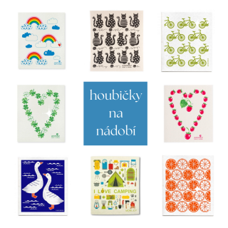 Bezodpadová houbička do kuchyně, různé druhy